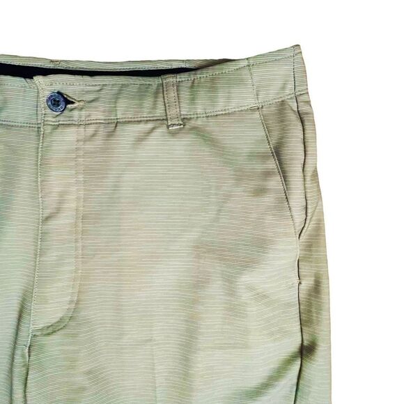 Pebble Beach Golf Tan Silicone Logo Flat Front Packets Men’s Shorts Sz 36x9 NWOT - Picture 3 of 9